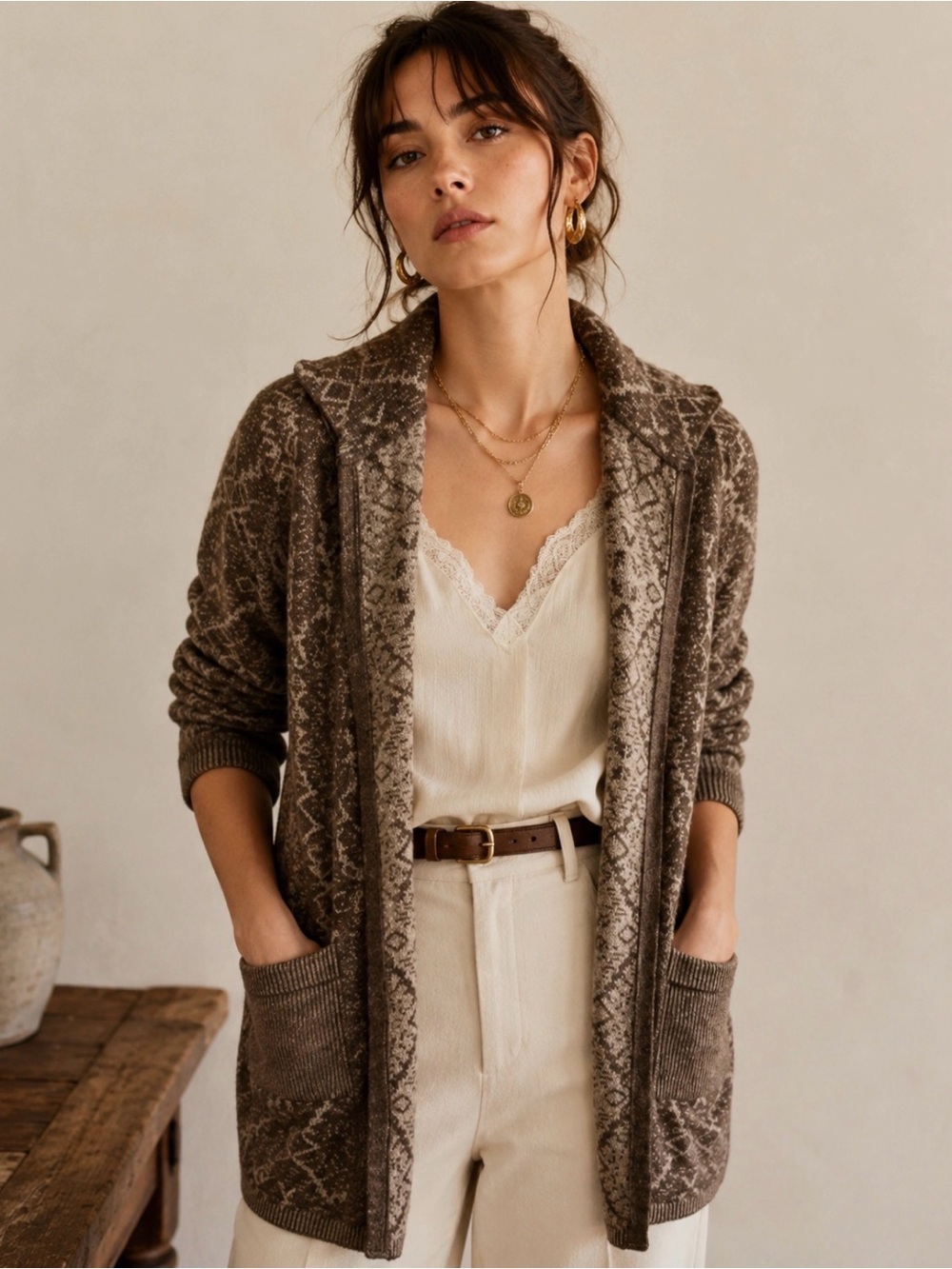 VTG Italian wool cardigan